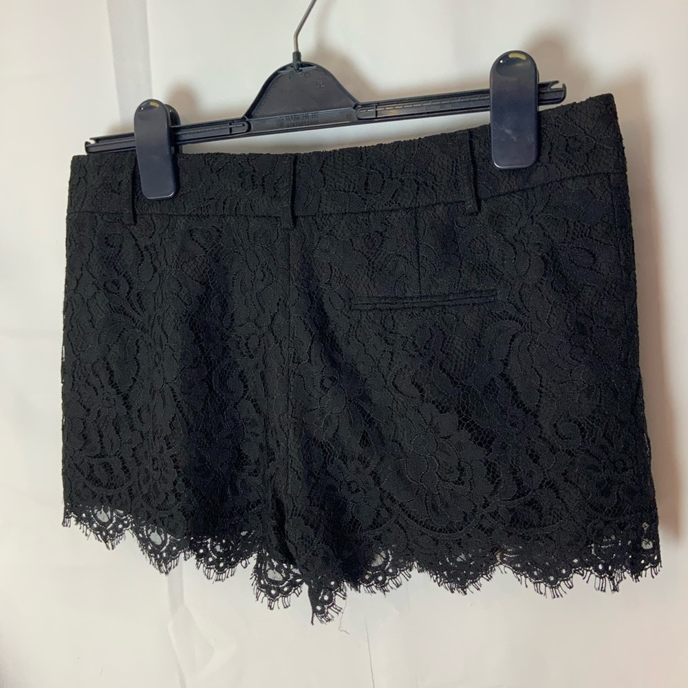 Haute Hippie Black Lace Women Shorts